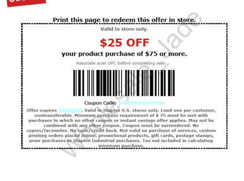 staples coupon pdf in store